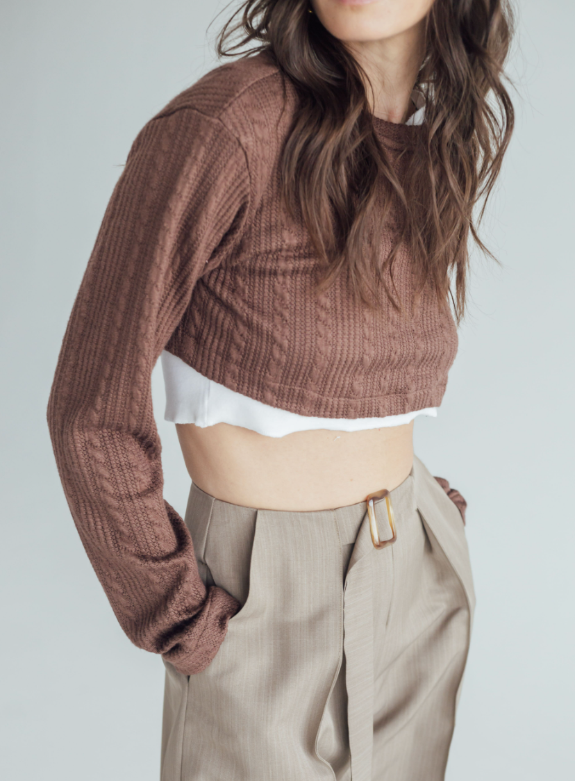 Camille Cropped Sweater