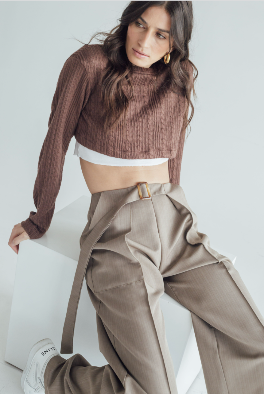 Camille Cropped Sweater